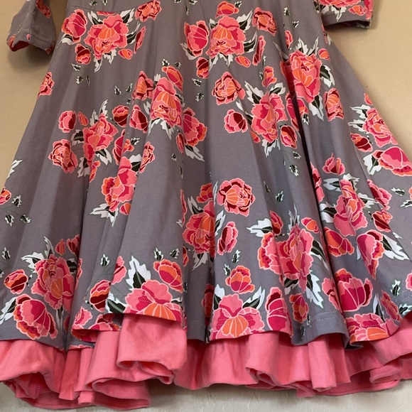 Matilda Jane, XL, rose print, fit and flare dress - Picture 12 of 13